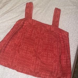 Orange Anthropologie Tanktop